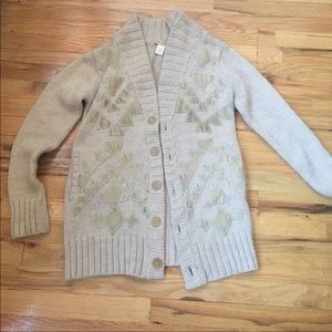 Mara Hoffman suede patch sweater